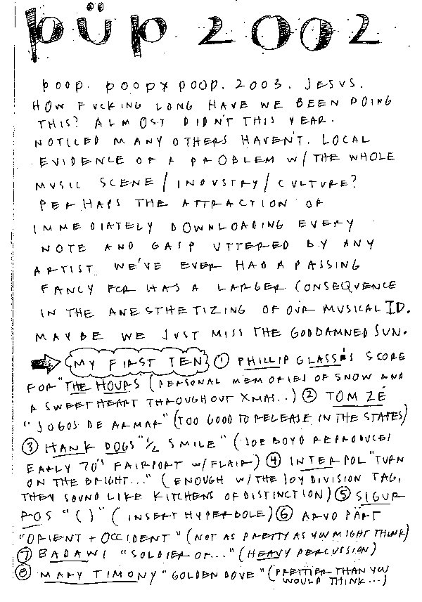 Rick Lange Poop 2002